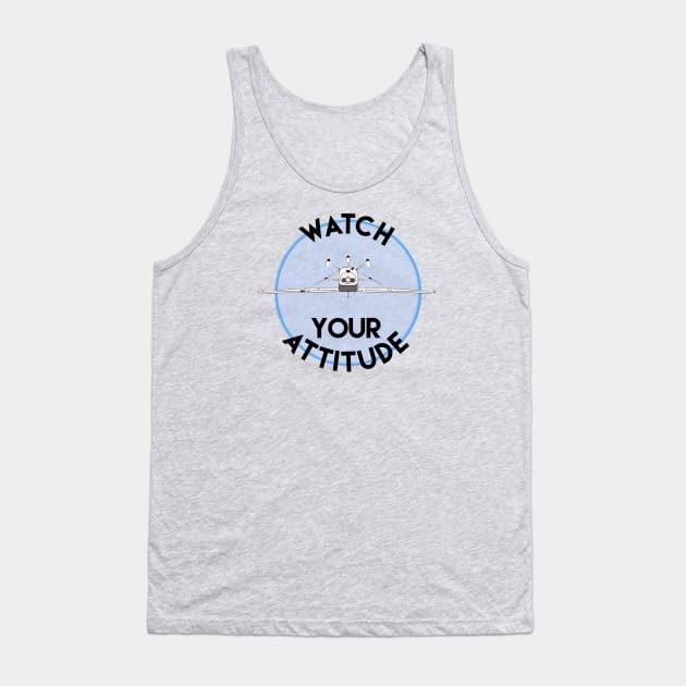 Watch Your Attitude - Inverted Cessna 172 Tank Top by Vidision Avgeek